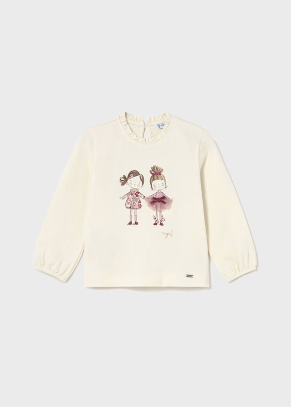 Mayoral Baby Girl Long Sleeve Shirt   2075-78   Mac-Cuarzo