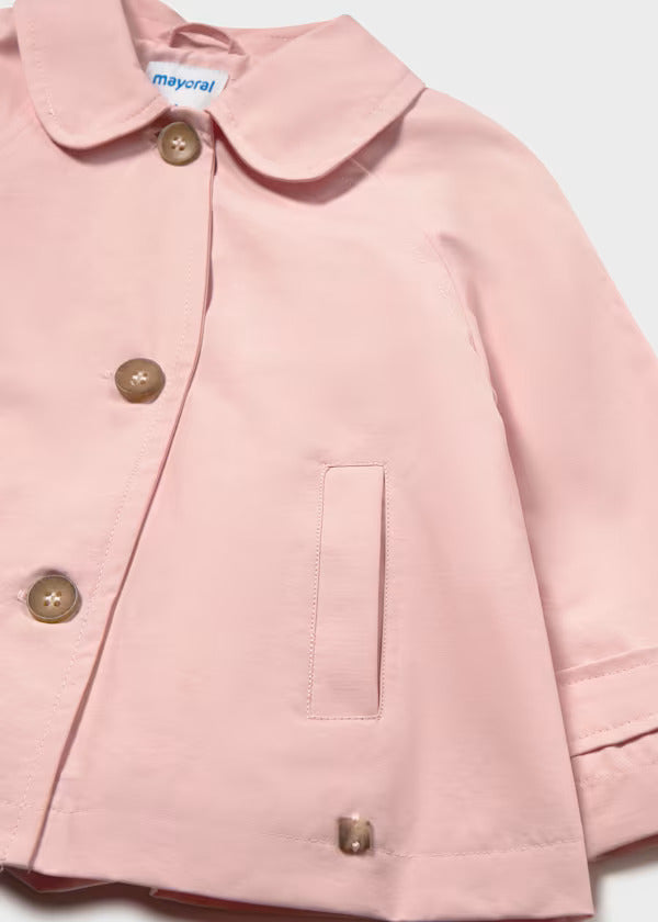 Mayoral Baby Girl Trench Coat   1494-96    Peonia
