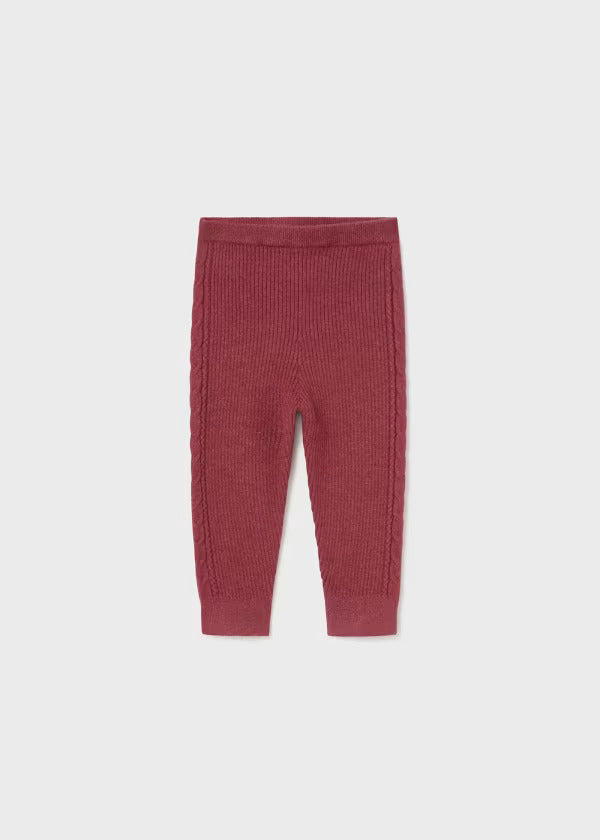 Mayoral Baby Knit Leggings  10764-29  Tomate Vig *