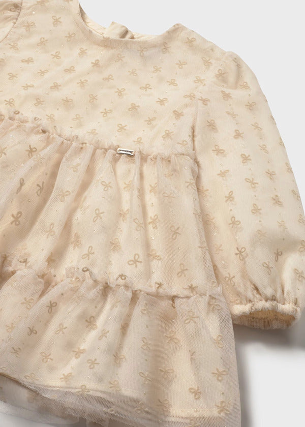 Mayoral Baby Girl Tulle Dress    2907-79   Almendra