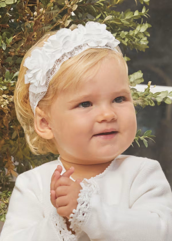 Abel & Lula Baby Girl Lace Headband  5427-65  Nata *