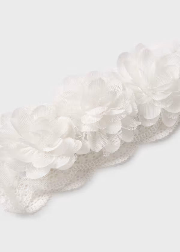 Abel & Lula Baby Girl Lace Headband  5427-65  Nata *