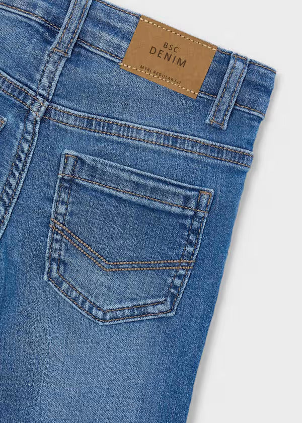 Mayoral Boys Slim Fit Denim Jeans   504-62   Medio