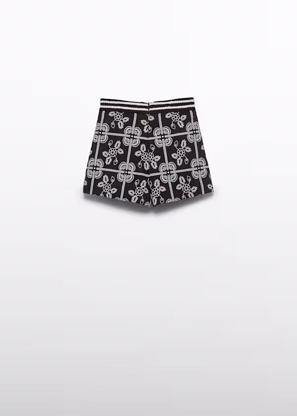 Abel & Lula Girls Jacquard Skirt/Shorts   5715-8    Black