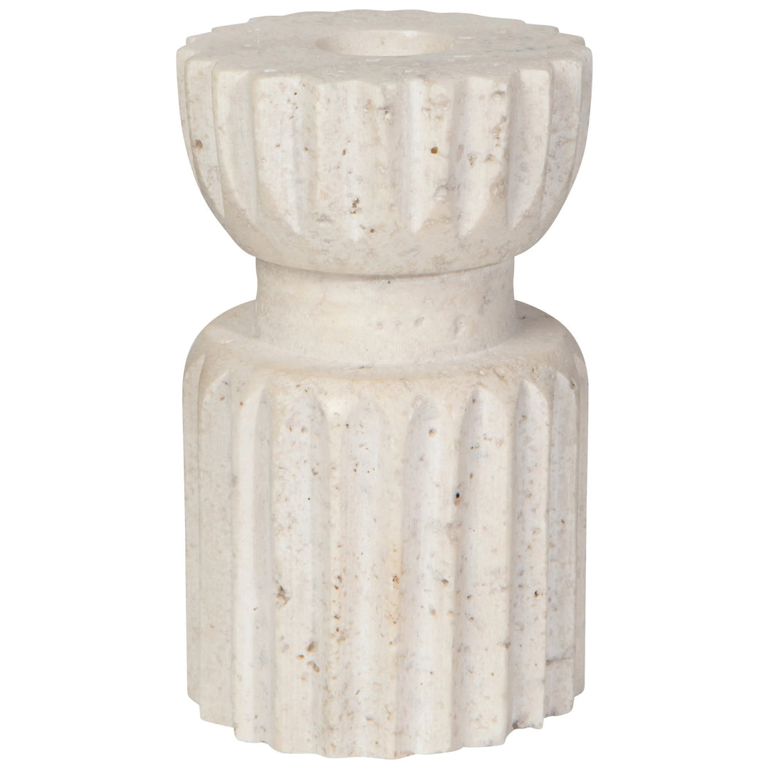 Danica Travertine Candle Holder