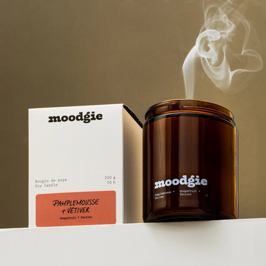 Moodgie Pamplemousse + Vetiver Candle  (Grapefruit + Vetiver)