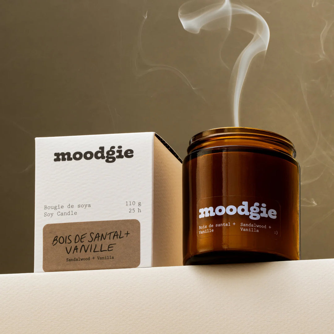 Moodgie Bois de Santal + Vanille Candle  (Sandalwood + Vanilla)