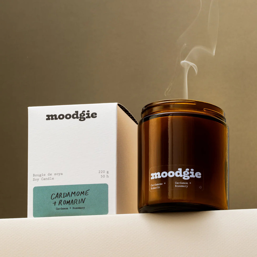 Moodgie Cardamome + Romarin Candle  (Cardamom + Rosemary)