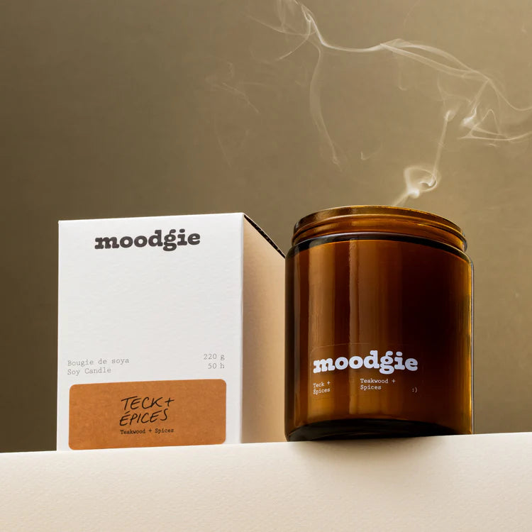 Moodgie Teakwood + Spices Candle