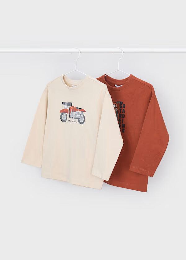 Mayoral Boys Long Sleeve Tees Set of 2   4019-54   Teja