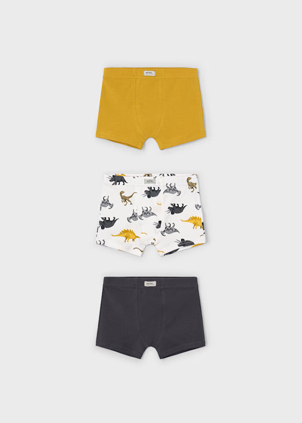 Mayoral Boys Boxers Set of Three   10035-69   Mostaza
