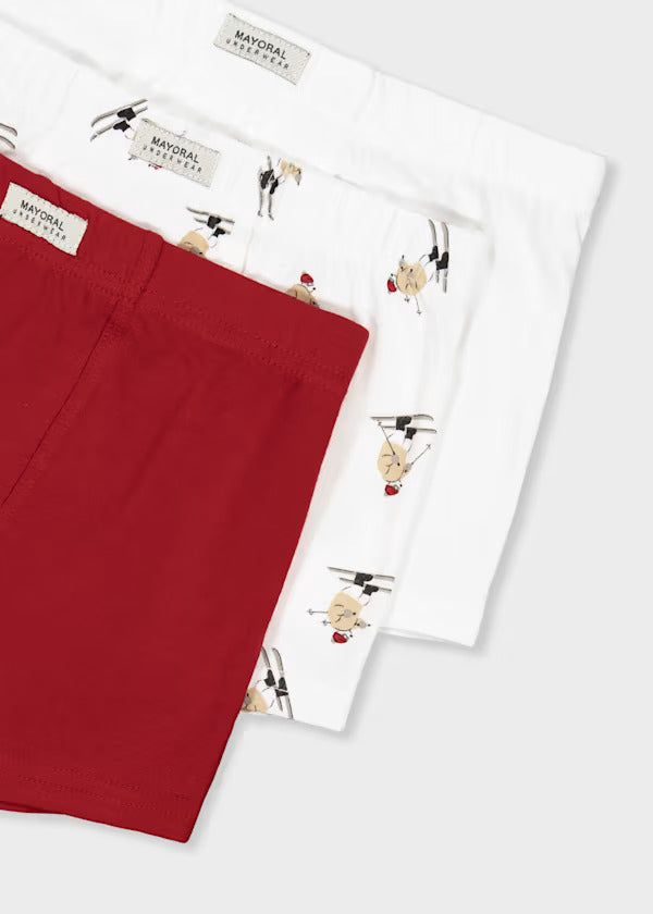 Mayoral Boys Boxer Set (3)   10271-76   Rojo