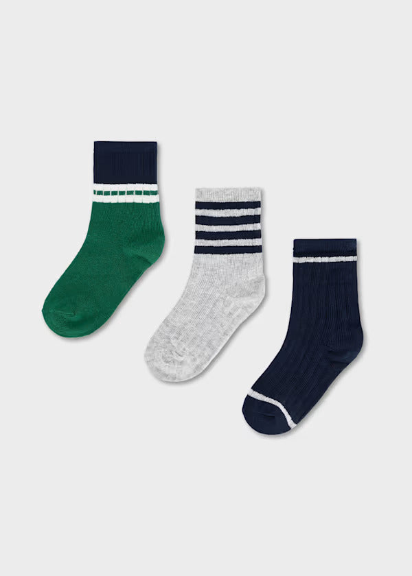 Mayoral Boys Sock Set (3)   10287-58   Dark Lago