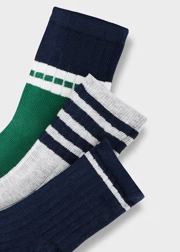 Mayoral Boys Sock Set (3)   10287-58   Dark Lago
