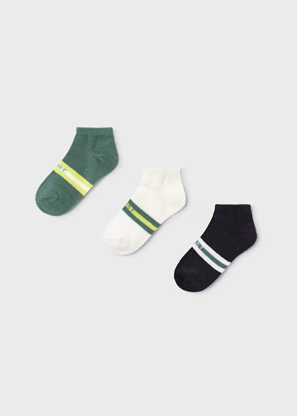 Mayoral Boys 3pk Socks  10182-49  Verde