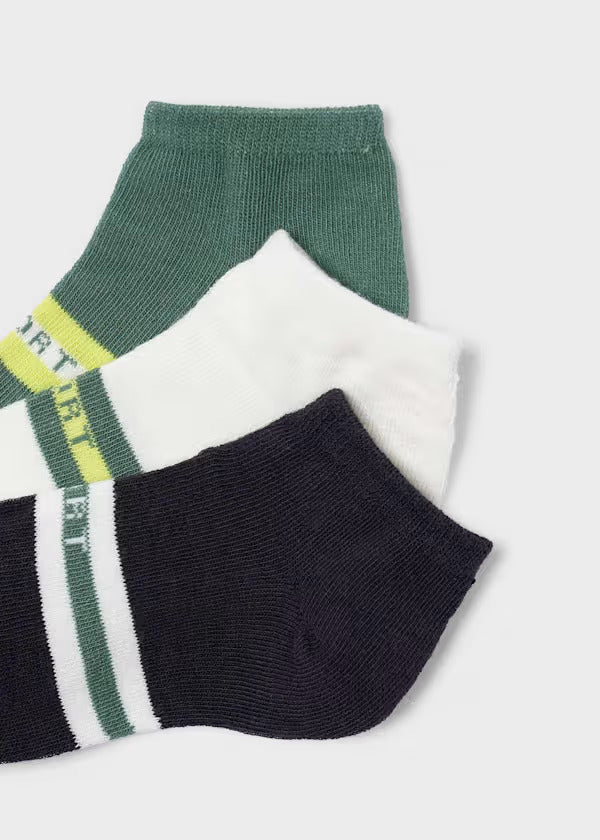 Mayoral Boys 3pk Socks  10182-49  Verde