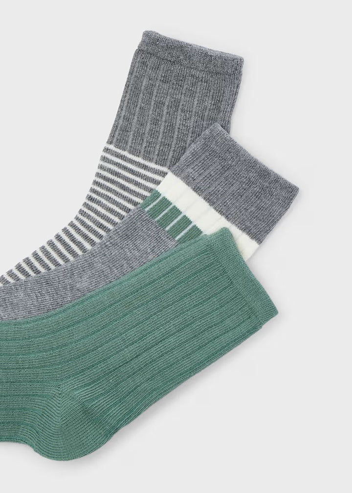 Mayoral Boys Sock Set  3pk  10052-92  Abeto