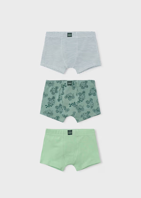 Mayoral Boys Boxers Set of 3   10171-11   Matcha