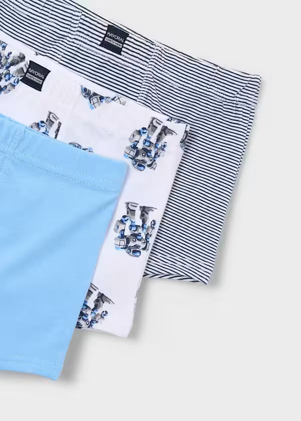 Mayoral Boys Boxers Set of 3   10171-13   Celeste