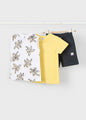 Mayoral Boys 3 Piece Short Set  3606-91   Amarillo
