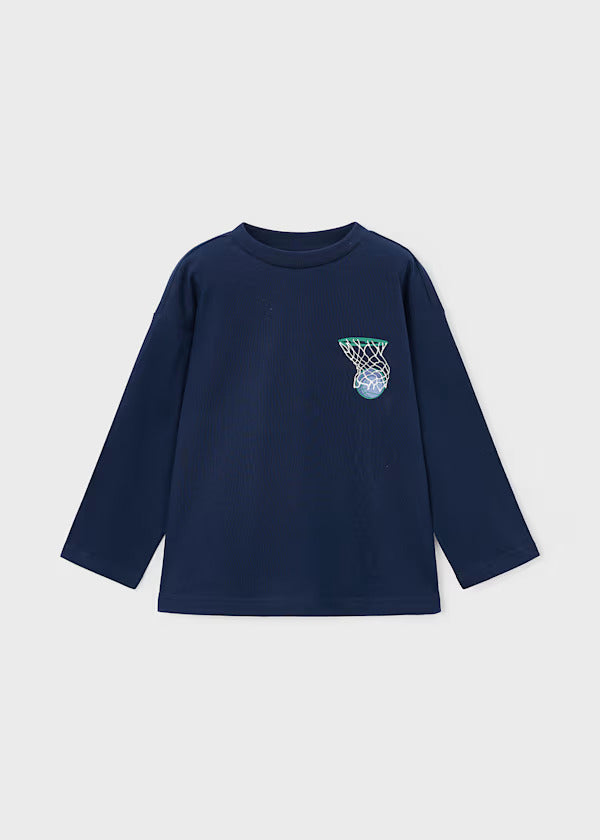 Mayoral Boys Long Sleeve Tee   4006-87   Azul