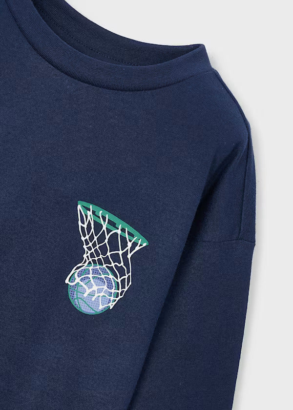 Mayoral Boys Long Sleeve Tee   4006-87   Azul