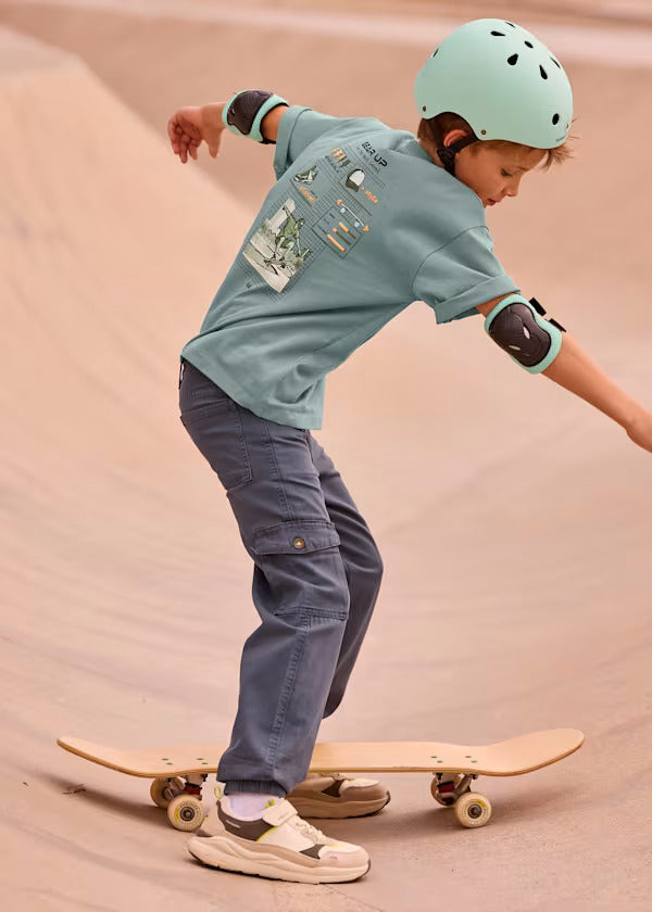 Mayoral Boys Cargo Pants   6566-90   Plomo