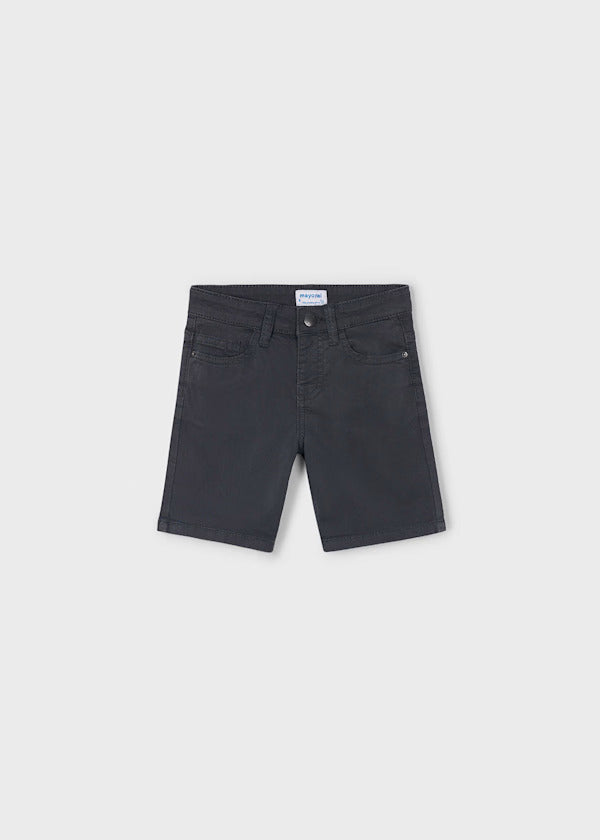 Mayoral Boy Five Pocket Twill Shorts   204-45   Asfalto