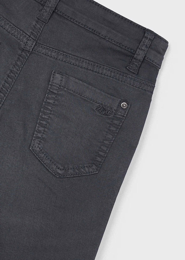 Mayoral Boy Five Pocket Twill Shorts   204-45   Asfalto