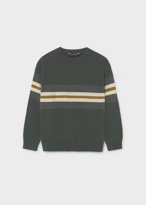 Mayoral Boys Colorblock Crewneck Sweater   7330-86   Pinsapo