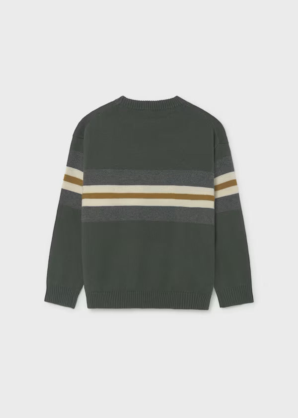 Mayoral Boys Colorblock Crewneck Sweater   7330-86   Pinsapo