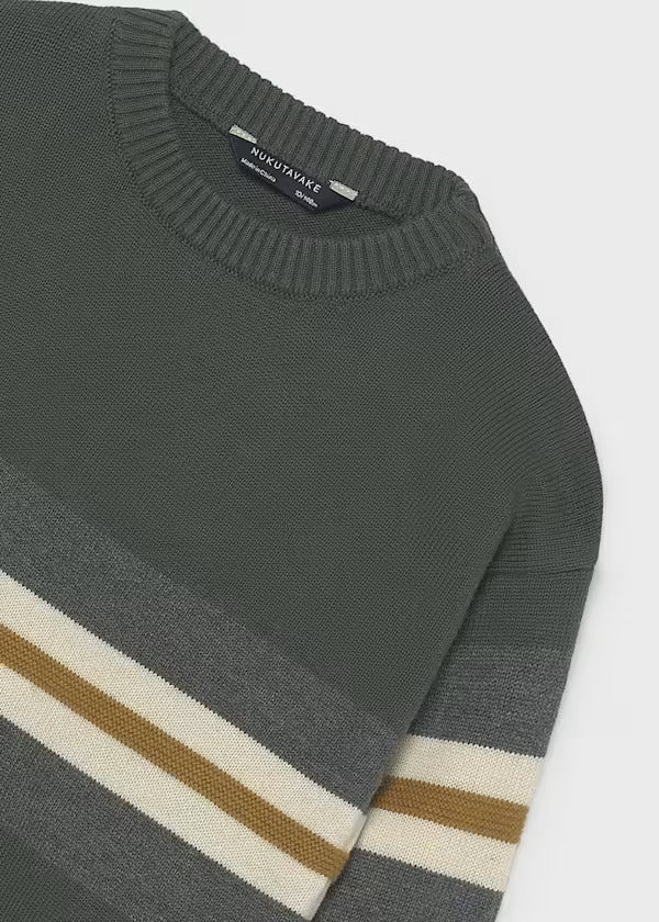 Mayoral Boys Colorblock Crewneck Sweater   7330-86   Pinsapo