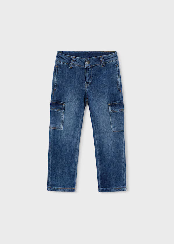 Mayoral Boys Denim Cargo Pant   3578-92   Medio
