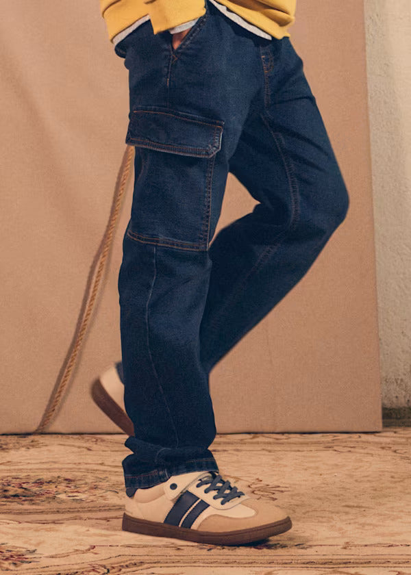 Mayoral Boys Soft Denim Jogger Pants   7506-89   Oscuro