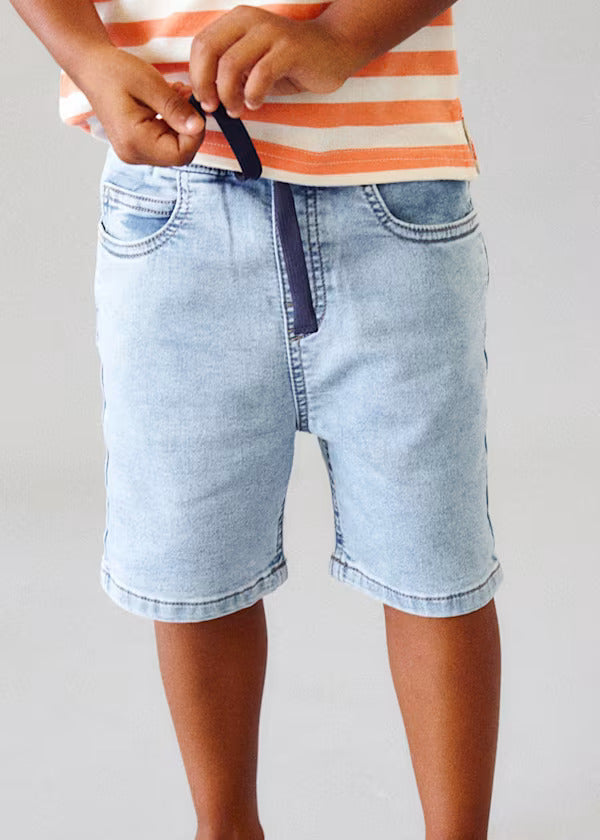 Mayoral Boys Soft Denim Shorts   3210-76   Claro