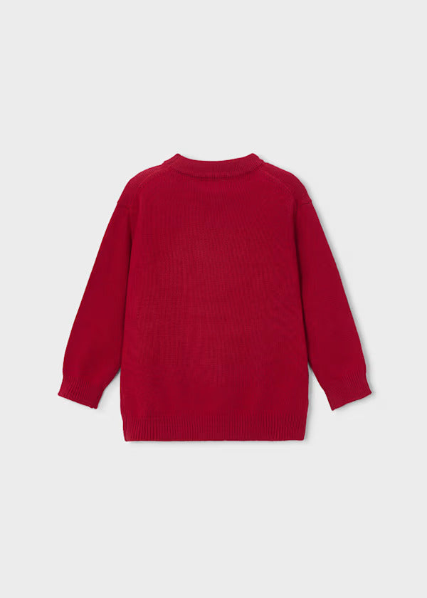 Mayoral Boys Knit Sweater    4306-21   Rojo