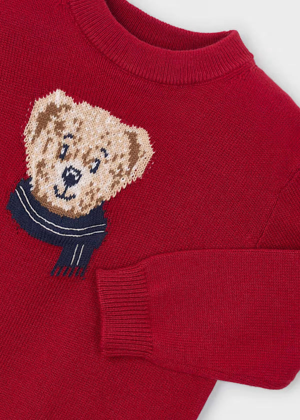 Mayoral Boys Knit Sweater    4306-21   Rojo