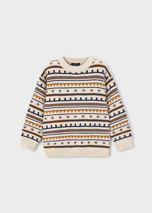 Mayoral Boys Knit Sweater   4308-25   Cereal Vig