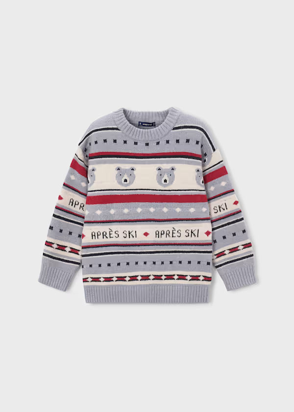 Mayoral Boys Knit Sweater    4308-26   Niebla-Vig