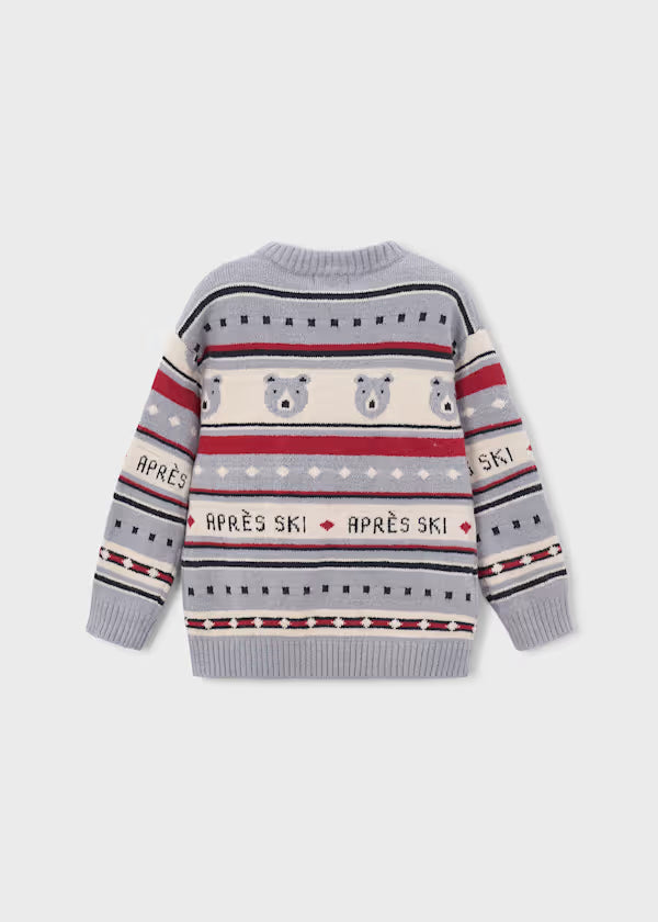 Mayoral Boys Knit Sweater    4308-26   Niebla-Vig