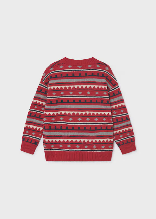 Mayoral Boys Knit Sweater   4308-27   Rojo