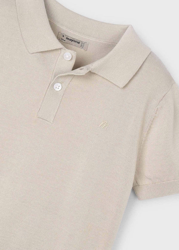 Mayoral Boys Short Sleeve Polo   3104-93   Hueso