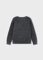 Mayoral Boys Knit Crewneck Sweater   4373-83   Black