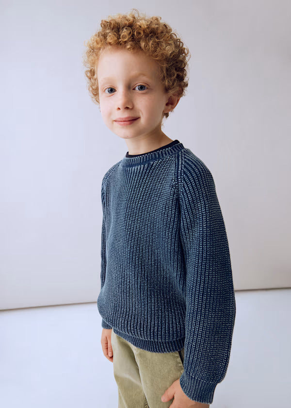 Mayoral Boys Knit Pullover   4373-82   Azul