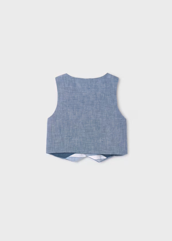 Abel & Lula Boys Linen Vest   15362-50  Opalo