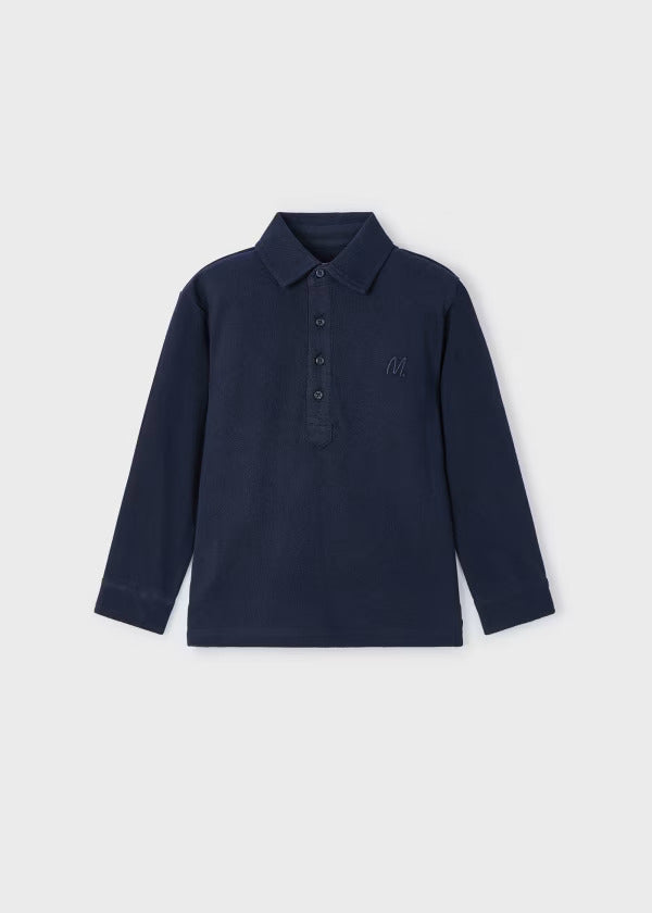 Mayoral Boys Long Sleeve Polo  4101-37  Marino **