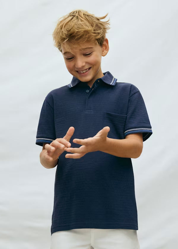 Mayoral Boys Short Sleeve Polo   6164-58   Atlantico
