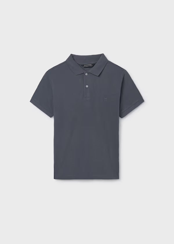 Mayoral Boys Short Sleeve Polo   890-71   Plomo
