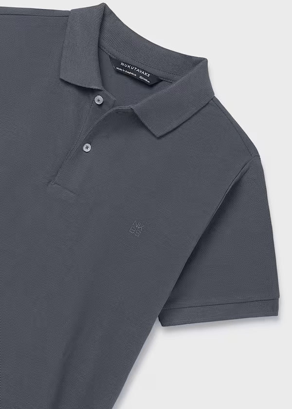 Mayoral Boys Short Sleeve Polo   890-71   Plomo