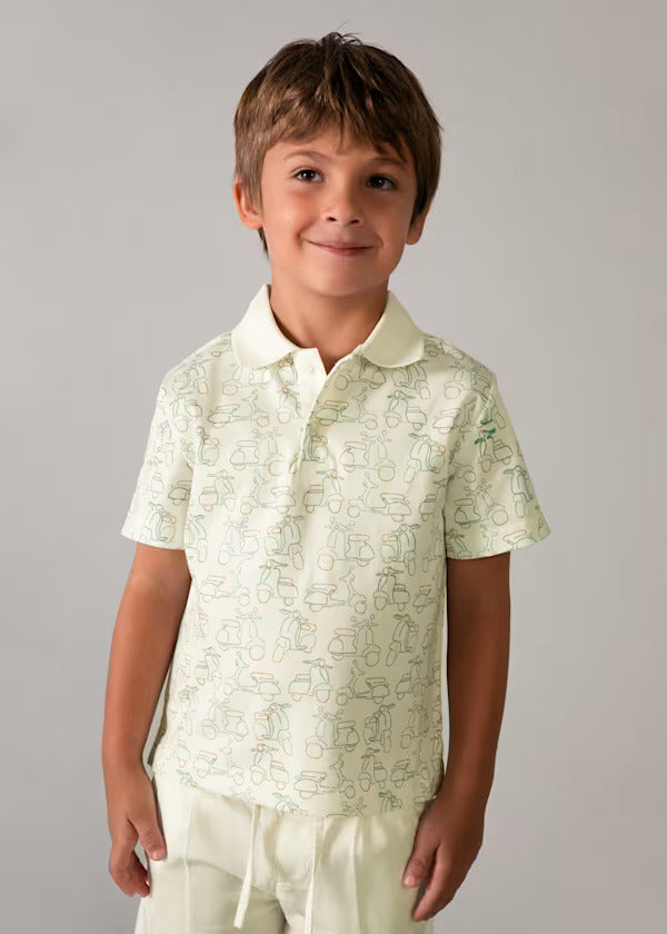 Mayoral Boys Short Sleeve Polo    3104-85   Nata-Alga